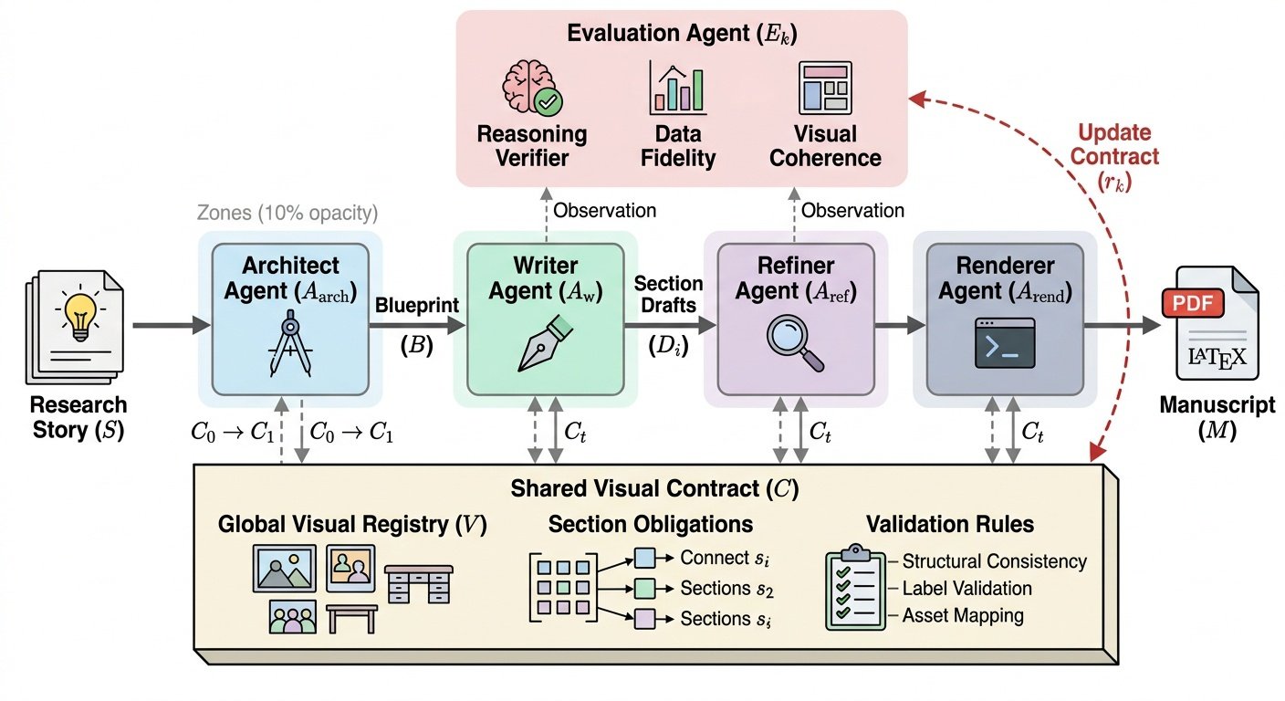 论文插图：Story2Proposal 系统总览（arXiv:2603.27065 Figure 1）